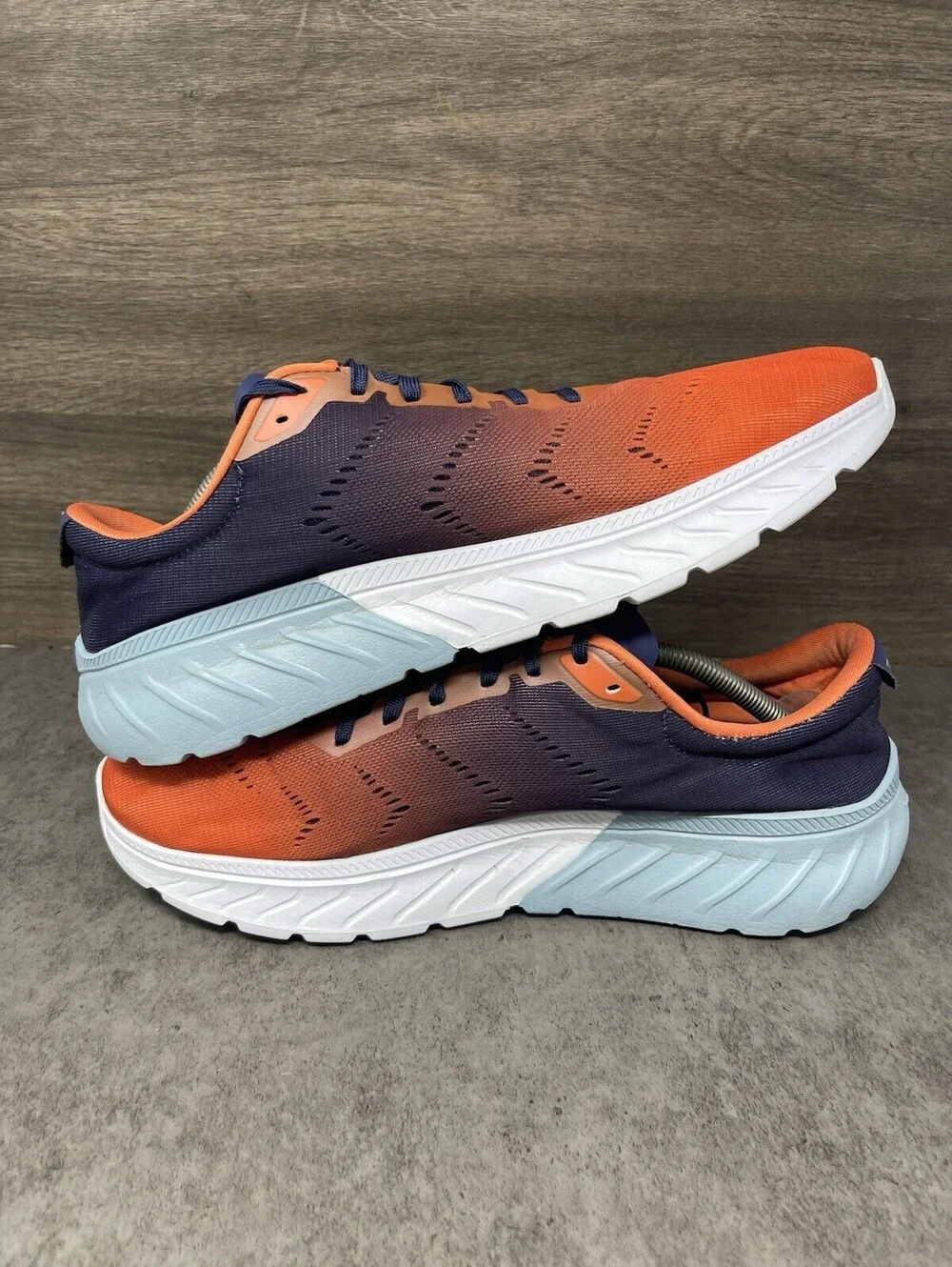 HOKA Mach 2 Size 11.5 Mens Patriot Blue Orange PROFLY Road Running Shoes